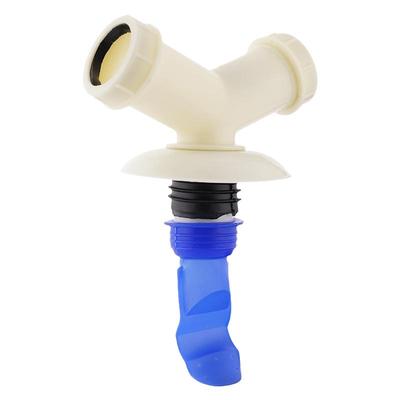 洗衣机下水管Y型分叉三头通二合一地漏专用接头排水管两用双出水