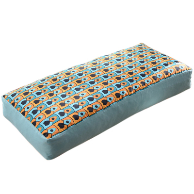 荞麦壳小米皮可拆洗长方形矮枕头