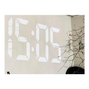 第四代LED投影时钟欧式罗马静音投射钟表客厅挂钟数字挂墙投影钟