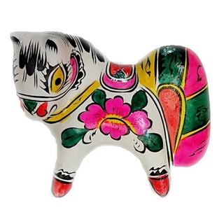 非遗陕西凤翔泥塑摆件手工礼品民间工艺品泥塑马邮票马纪念品文创