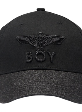 BOYLONDON夏季男女同款百搭黑色鸭舌遮阳潮牌时尚朋克帽子N90031