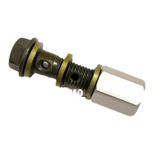 摩托车改装高强度钢喉钢线碟刹车制动油管对接螺丝加长油管螺丝套