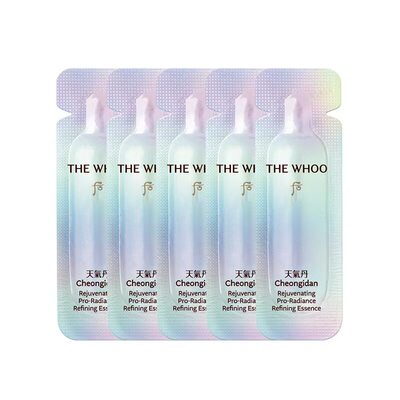 【天猫U先】Whoo后天气丹光耀焕活细致精华露1ml*5非卖品