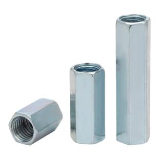 镀锌加长圆柱型接头螺母六角螺母螺丝杆M4M5M6M8M10M36连接螺丝帽