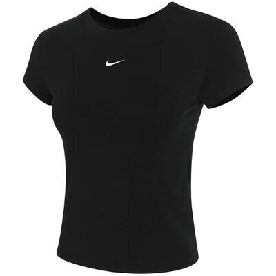 【自营】NIKE耐克女短袖圆领透气运动休闲高腰半袖T恤FV5509-010