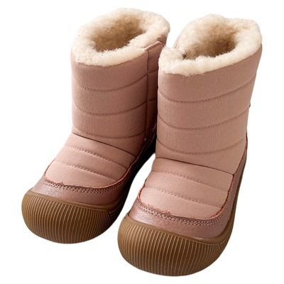 85Z Little现货丹麦WHEAT FW25秋冬儿童加绒加厚雪地靴棉靴长筒靴