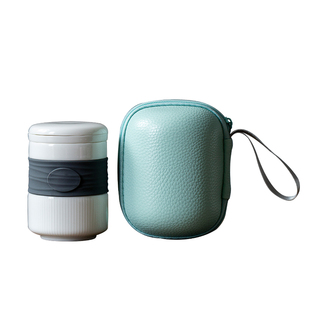 陶瓷过滤泡茶杯子茶水分离办公室水杯带盖个人杯茶具收纳包情侣杯