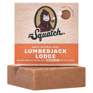 Dr. Squatch-Lumberjack Lodge融合了温暖枫糖和香草豆甜香沐浴皂