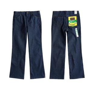 【自营】Wrangler/威格男士935原牛未脱浆牛仔裤中高腰修身微喇裤