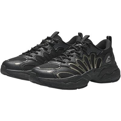 安踏陨石3黑色男鞋休闲鞋复古鞋