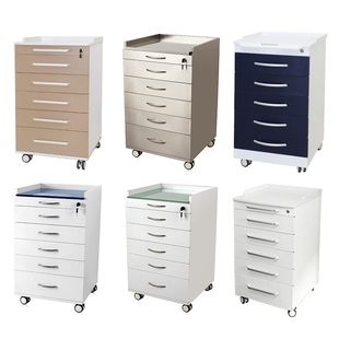 牙科移动边柜口腔诊所小推车护士美容医疗院工作台不锈钢收纳柜子