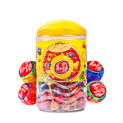 真知棒桶装婚庆喜糖彩虹糖