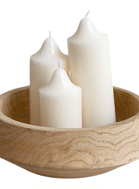 原木风香薰蜡烛托盘文艺家居民宿