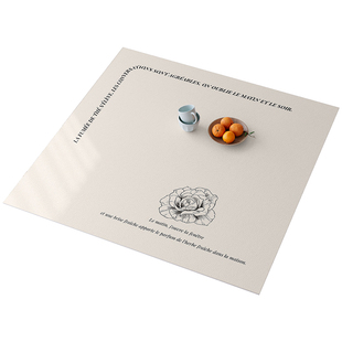 法式奶油风正方形桌布方茶几垫老式四方桌垫保护垫子防水防油防烫