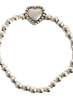 弹力指环开口戒指爱心爱心韩国