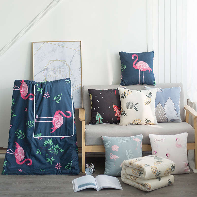 抱枕被子两用靠垫被沙发办公室午休靠枕头被空调汽车腰枕床头靠背