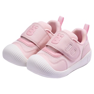 巴布豆宝宝学步鞋春季透气儿童鞋婴儿鞋子软底防滑女童童鞋机能鞋