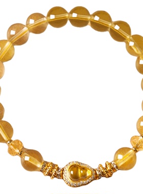 黄水晶手串福禄盈门气质手链