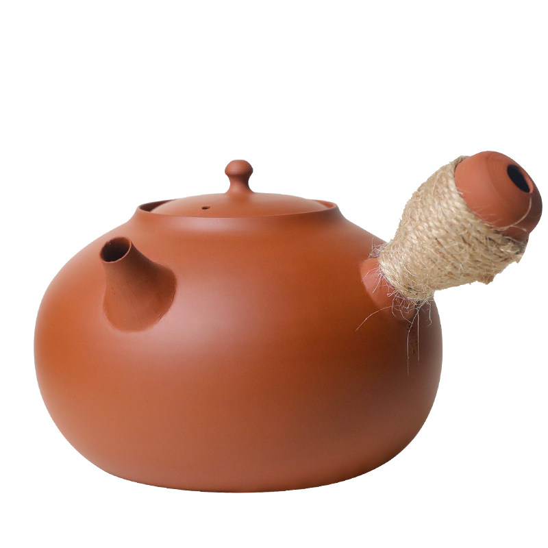 林卫东中式红泥烧水煮茶侧把陶壶