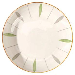 日式咏柳盘子10个装8英寸饭盘陶瓷菜盘家用水果盘釉下彩可微波