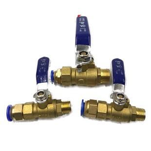 2分3分4分外丝球阀快插快拧pu管6 8 10 12mm气泵快速接头开关阀门