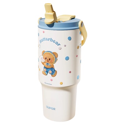 苏泊尔黄油小熊陶瓷覆层内胆杯