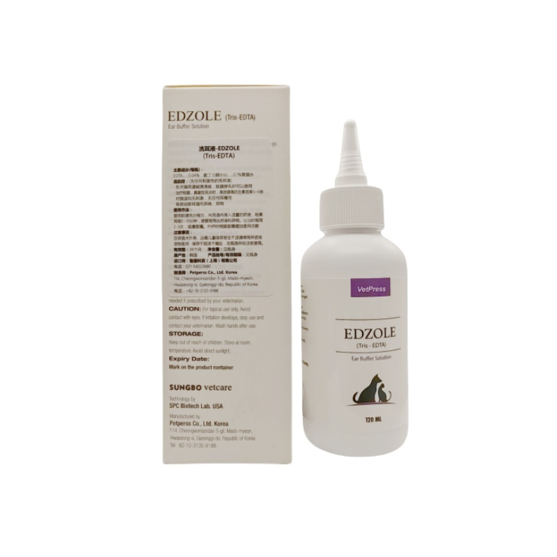 韩国星宝进口猫咪洗耳液中性EDTA幼猫狗清除耳垢除味洗耳水120ml