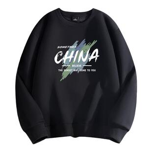 唐狮集团DESSO圆领卫衣男春秋2026新款男士秋冬加绒潮牌男生上衣