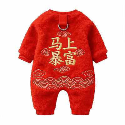 2026新年狗狗喜庆衣服冬装柯基泰迪比熊小型犬小狗过年宠物四脚衣