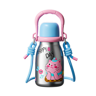 奇古堂大容量保温杯女士高颜值2025新款水杯学生上学专用吸管杯子