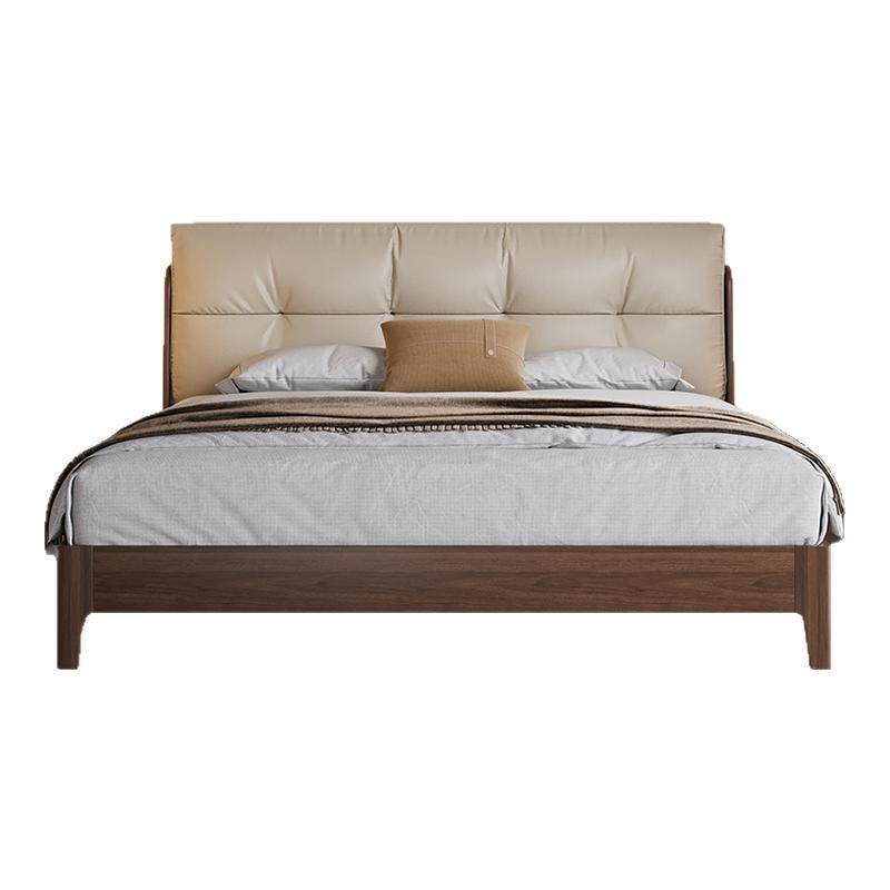 慕思官方旗舰店床实木床卧室主卧床架家具大床双人床胡桃木床1米8