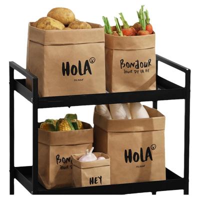 食品级重复使用牛皮纸收纳纸袋