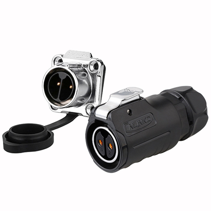 凌科LP-20工业防水航空插头带隔栏反装2-12芯设备电源信号连接器