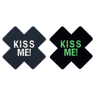 十字形透气夜光乳贴 X乳贴 文案情趣胸贴防走光防凸点 魅魔纹身贴