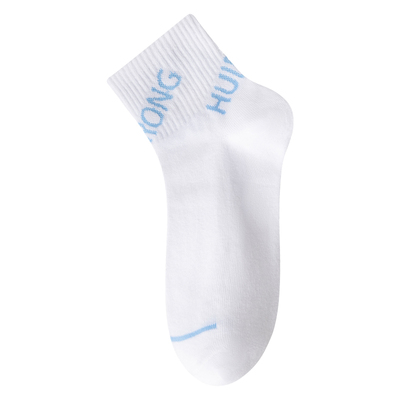 袜子男款纯棉条纹中筒袜运动抗菌棉质透气吸汗防臭青少年学生短袜