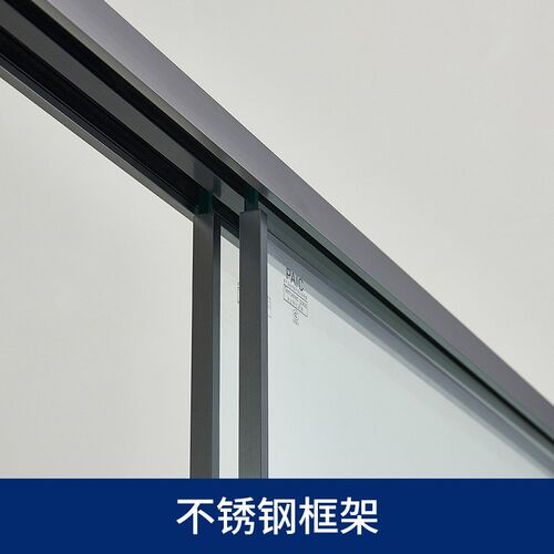 一字型304不锈钢推拉淋浴房 酒店冲凉房 公寓洗澡间 干湿分离隔断