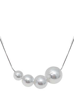 FEEINS珍珠项链珍珠湾四颗珍珠施家项链2026新款爆款女小众锁骨链