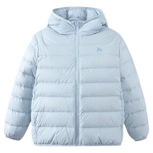森马儿童排骨羽绒服男女童2026新款冬季轻量连帽90绒外套印花上衣