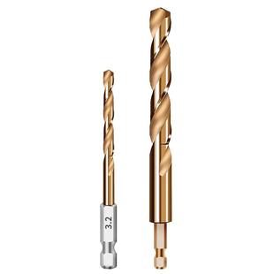 睿麒六角柄含钴麻花钻直柄高速钢高硬度金属不锈钢专用手电钻钻头