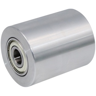 铝合金无动力滚筒金属从动轮带轴承惰轮流水线轨道导向辊抛光定制