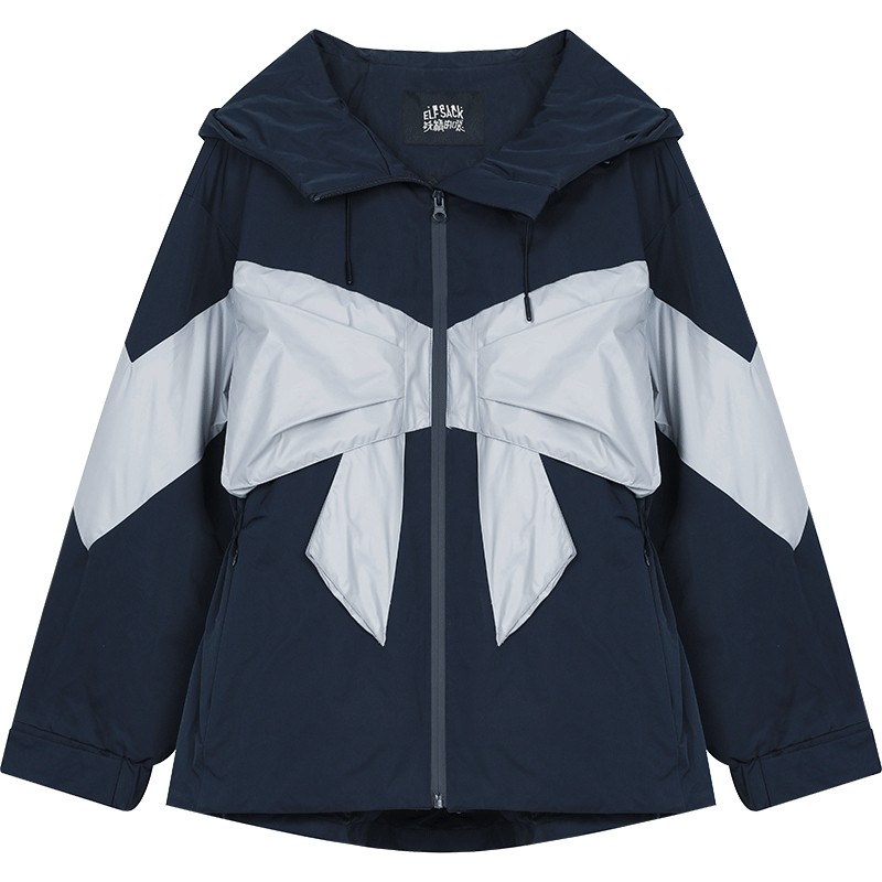 妖精的口袋蝴蝶结90白鸭绒羽绒服
