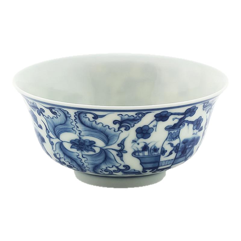 京德珍藏纯手工茶碗品茗绿茶单杯功夫茶精品茶叶器具手绘茶杯陶瓷