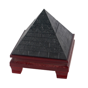 碳质球粒陨石金字塔摆件手工送礼天然气质百搭简约个性礼物太空精
