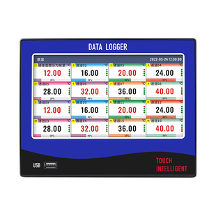 无纸记录仪工业级多路多通道彩屏压力温度湿度电流电压曲线数据