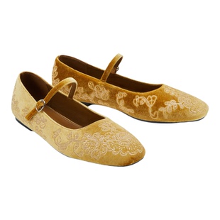 CIDER圆头刺绣玛丽珍鞋115056387