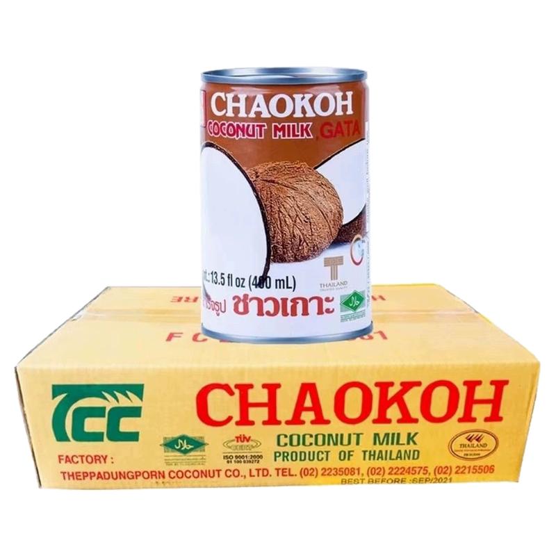俏果椰浆泰国进口CHAOKOH岛民 巨人椰浆400ml*24瓶整箱烘焙原料