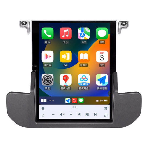 路虎揽胜运动版发现4四中控大屏竖屏导航智能车机改装无线carplay