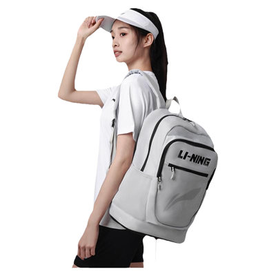 李宁双肩包初中生书包
