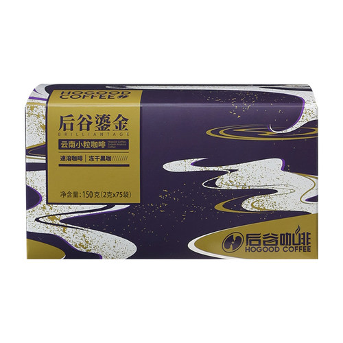 后谷咖啡速溶鎏金冻干粉美式易溶云南小粒现磨级纯黑意式冷热冲泡