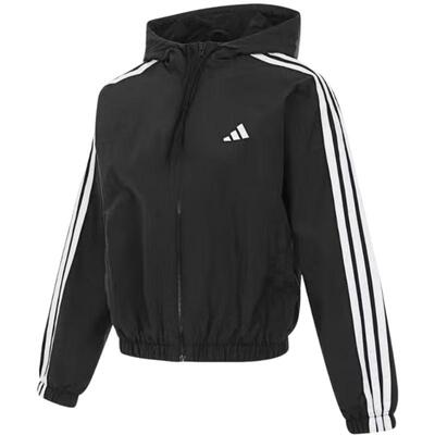 【自营】adidas阿迪达斯防风跑步健身服春女梭织夹克外套JZ2162